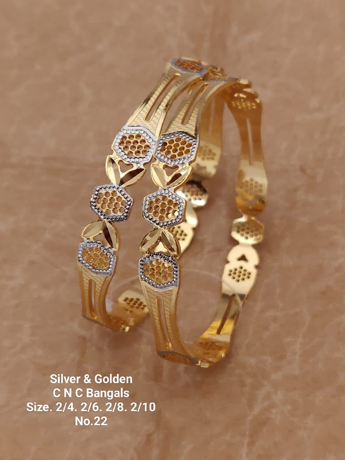 Silver And Golden Fancy Designer Bangles Catalog
